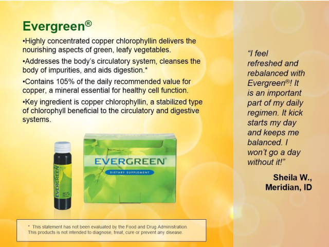 Evergreen natural supplements